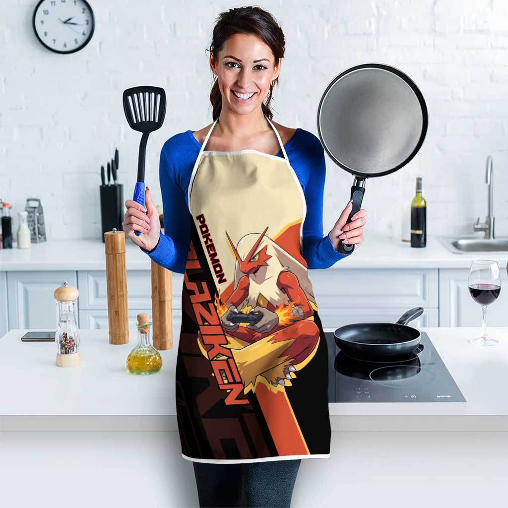 Blaziken Poké Apron Retro Anime Vector Style