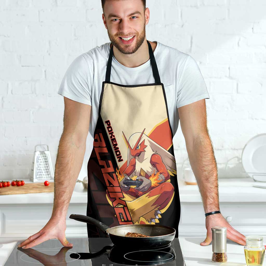 Blaziken Poké Apron Retro Anime Vector Style