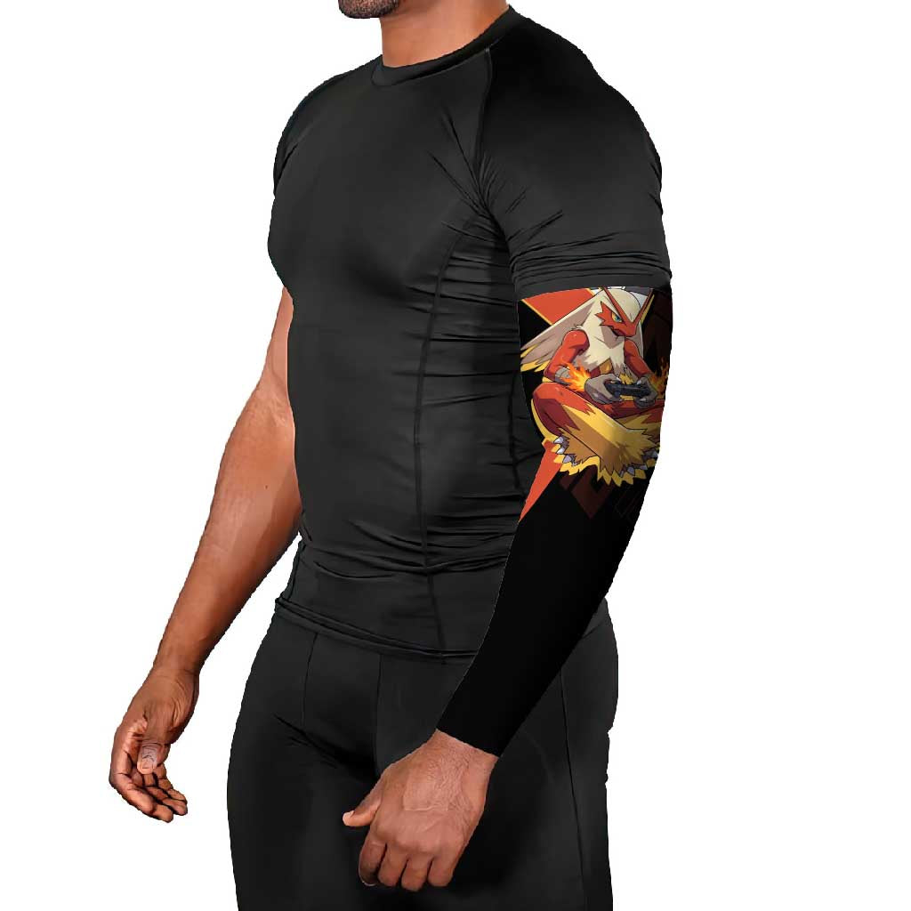 Blaziken Poké Arm Sleeves Retro Anime Vector Style