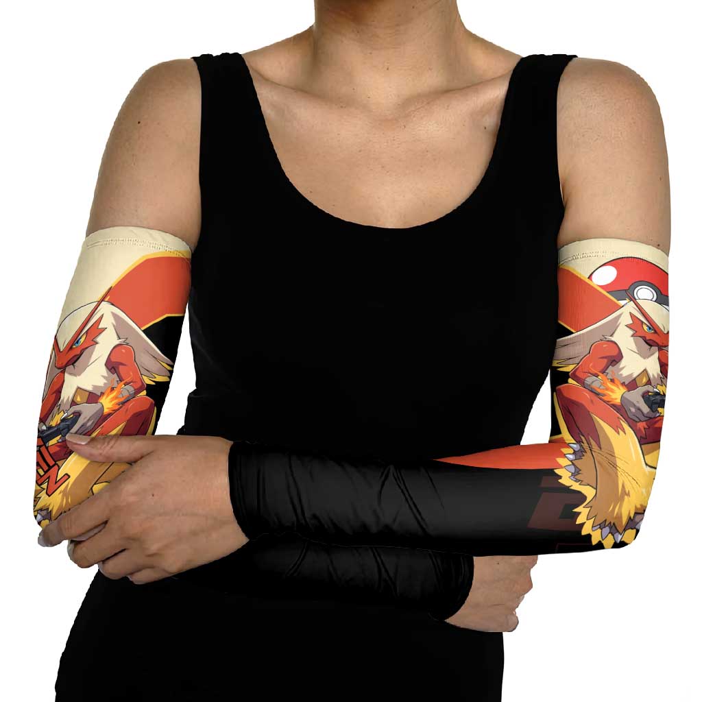 Blaziken Poké Arm Sleeves Retro Anime Vector Style
