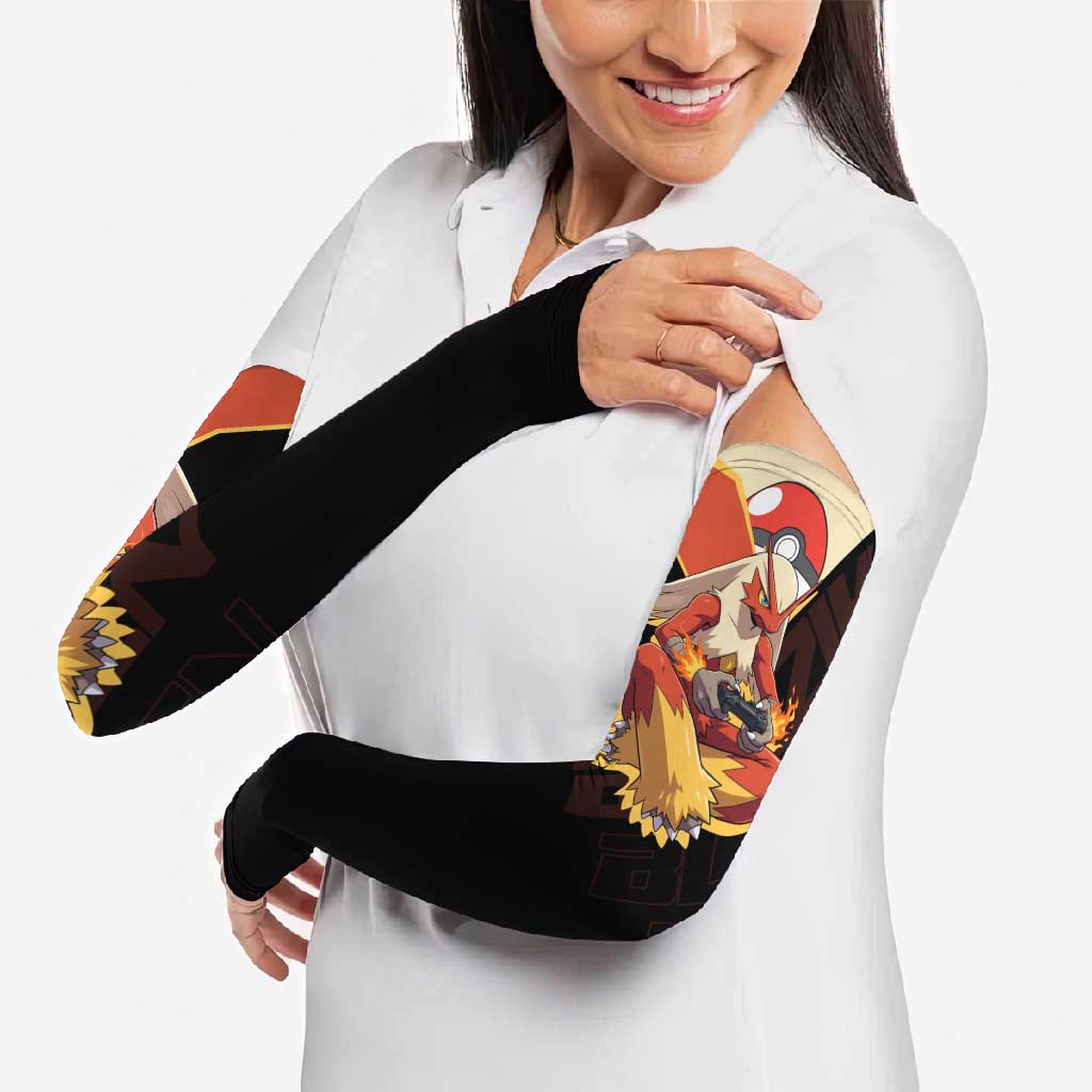 Blaziken Poké Arm Sleeves Retro Anime Vector Style