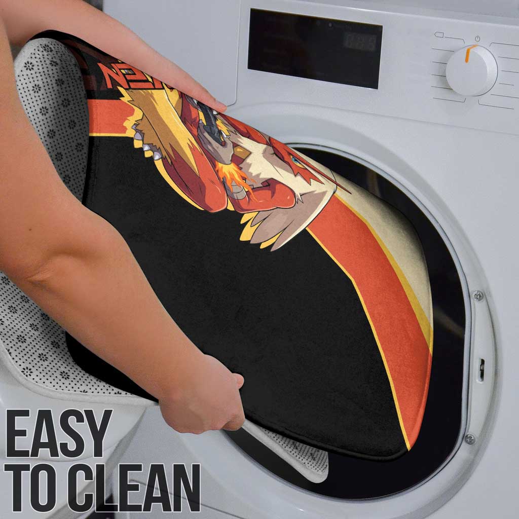 Blaziken Poké Bathroom Set Retro Anime Vector Style