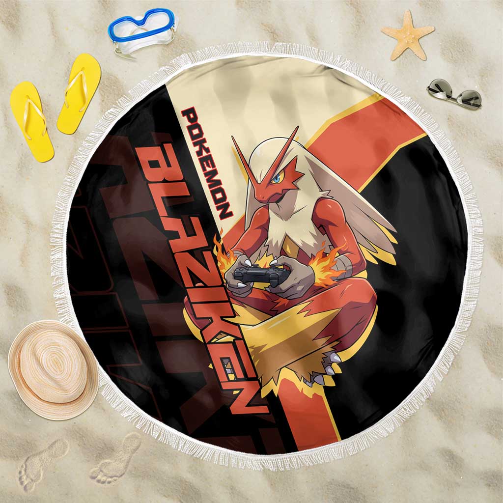 Blaziken Poké Beach Blanket Retro Anime Vector Style