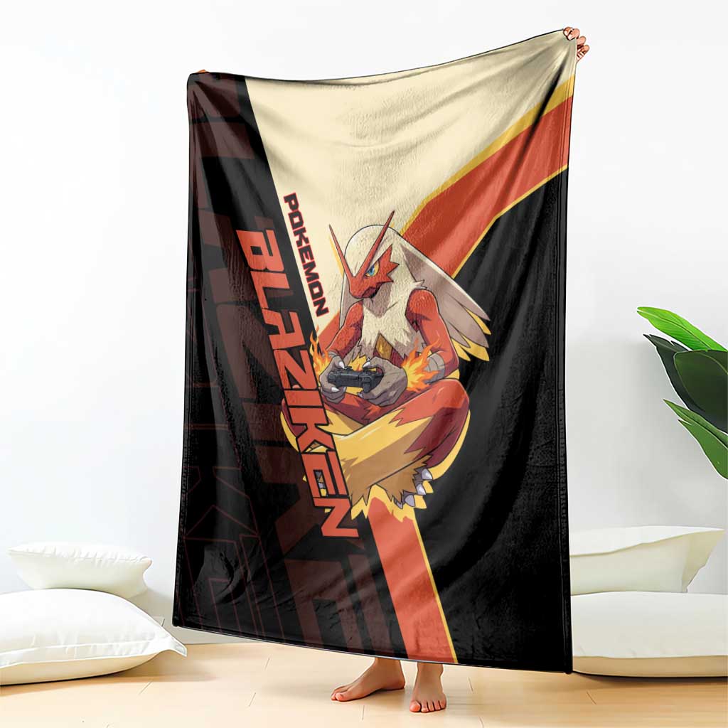 Blaziken Poké Blanket Retro Anime Vector Style