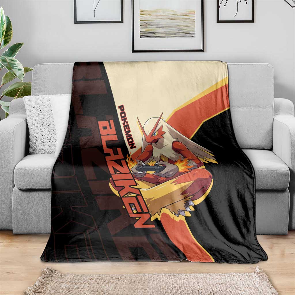 Blaziken Poké Blanket Retro Anime Vector Style