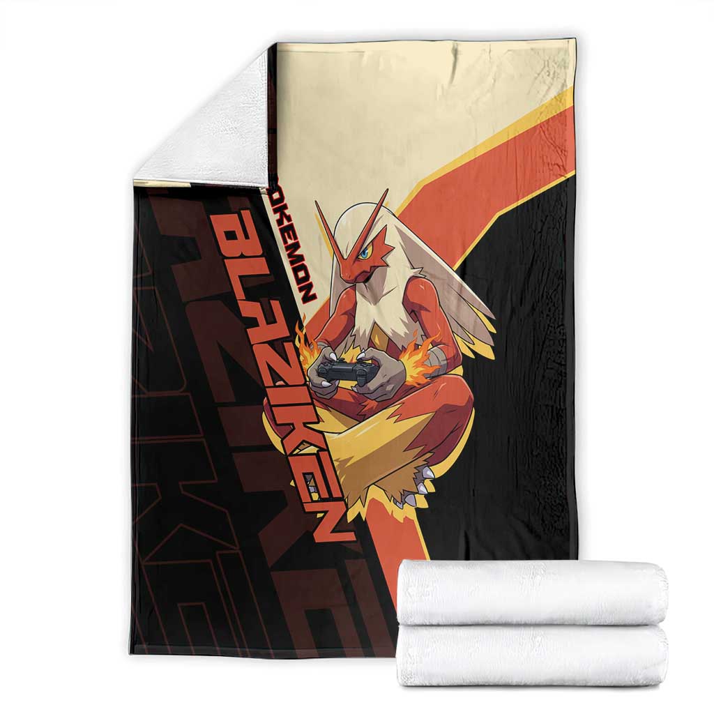 Blaziken Poké Blanket Retro Anime Vector Style