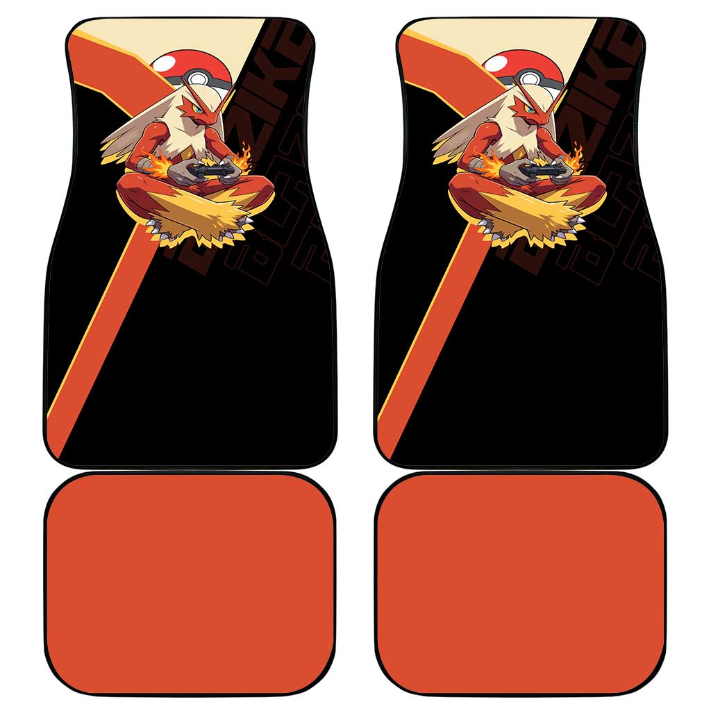 Blaziken Poké Car Mats Retro Anime Vector Style