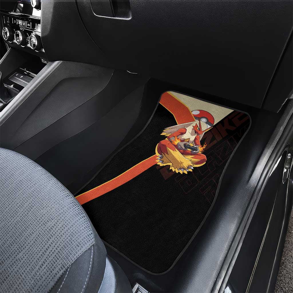 Blaziken Poké Car Mats Retro Anime Vector Style