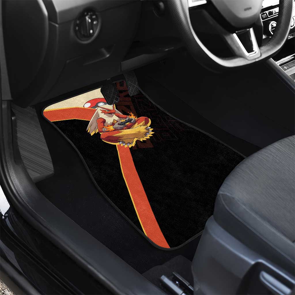 Blaziken Poké Car Mats Retro Anime Vector Style