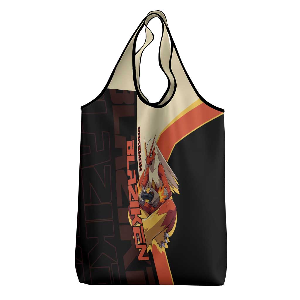 Blaziken Poké Grocery Bag Retro Anime Vector Style