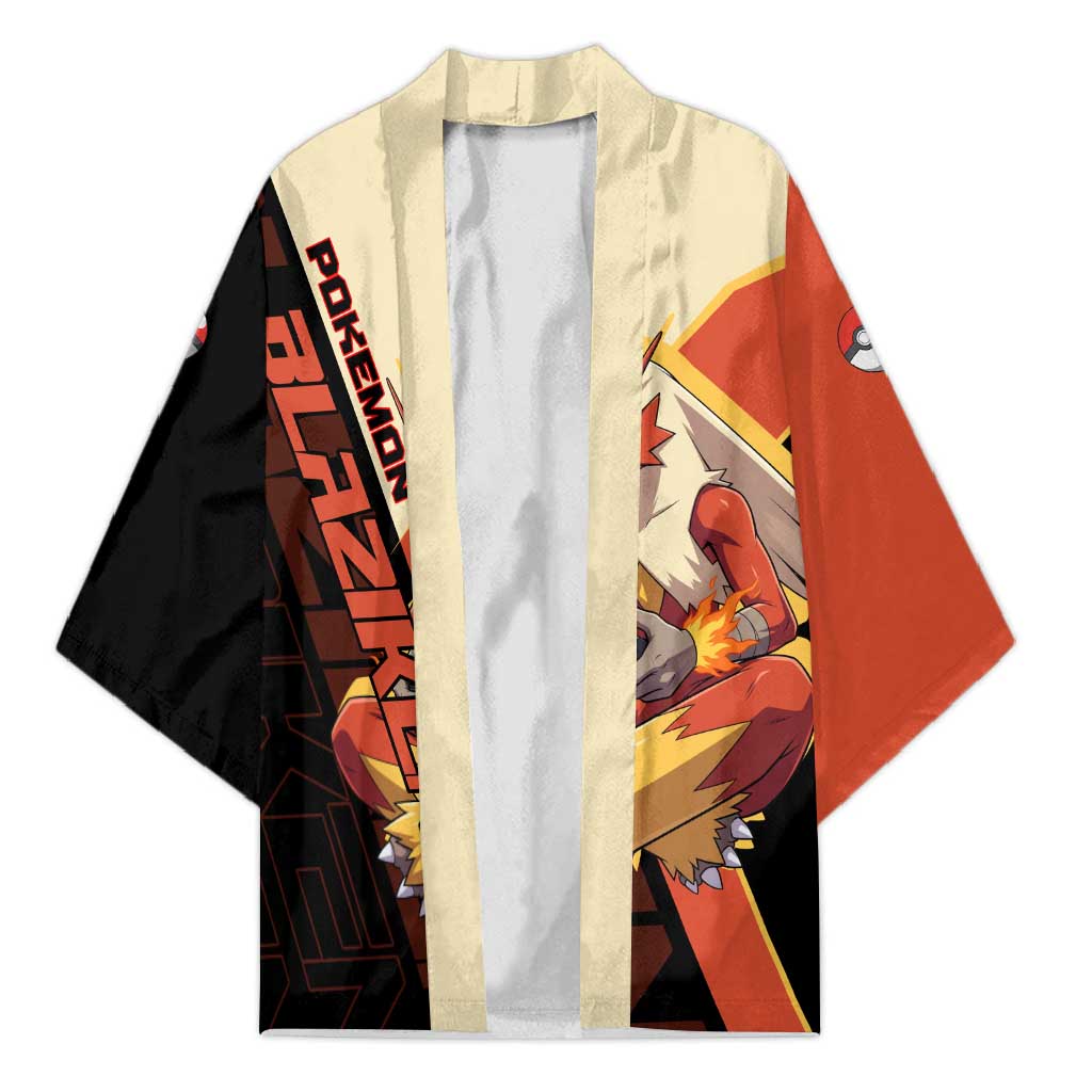 Blaziken Poké Kimono Retro Anime Vector Style