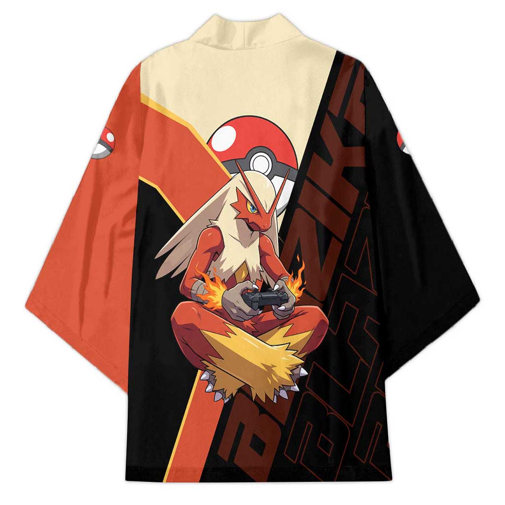 Blaziken Poké Kimono Retro Anime Vector Style