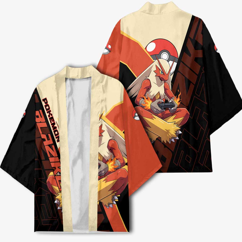 Blaziken Poké Kimono Retro Anime Vector Style