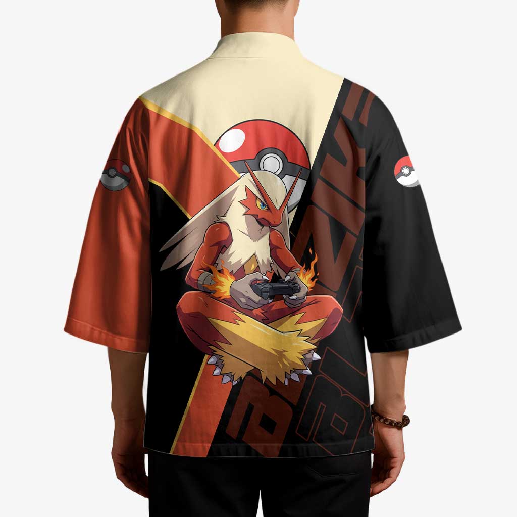 Blaziken Poké Kimono Retro Anime Vector Style