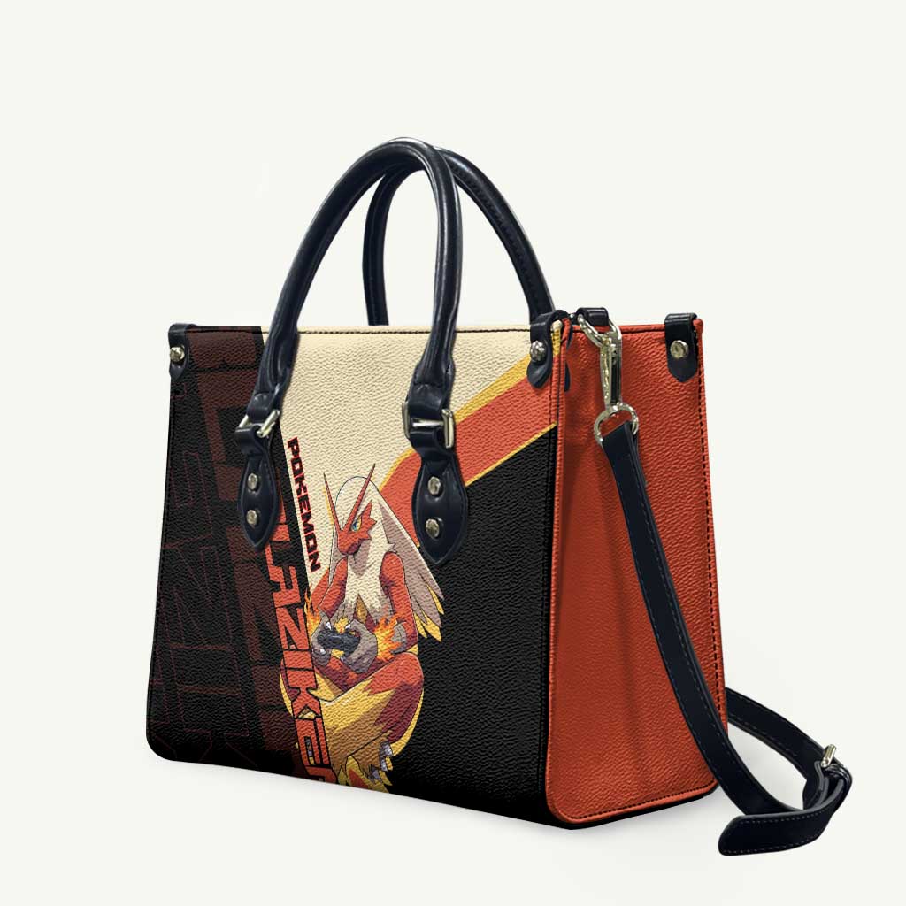 Blaziken Poké Leather Bag Retro Anime Vector Style