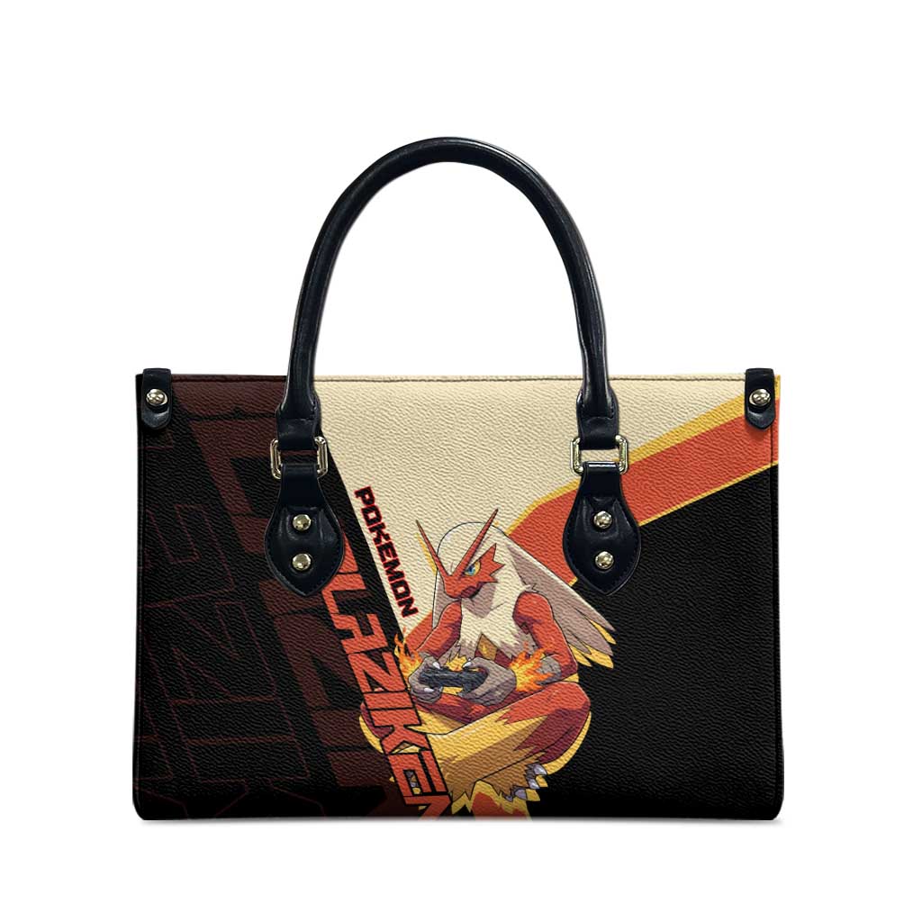 Blaziken Poké Leather Bag Retro Anime Vector Style