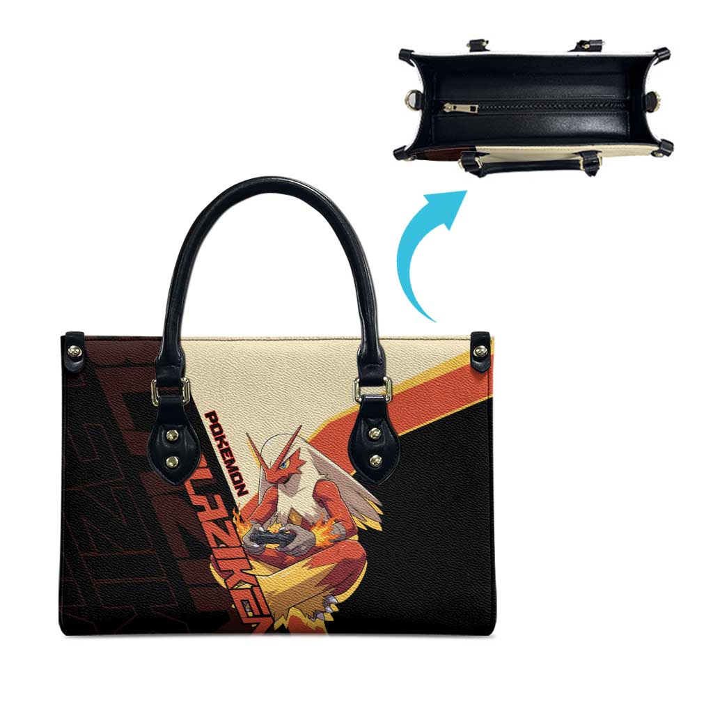 Blaziken Poké Leather Bag Retro Anime Vector Style