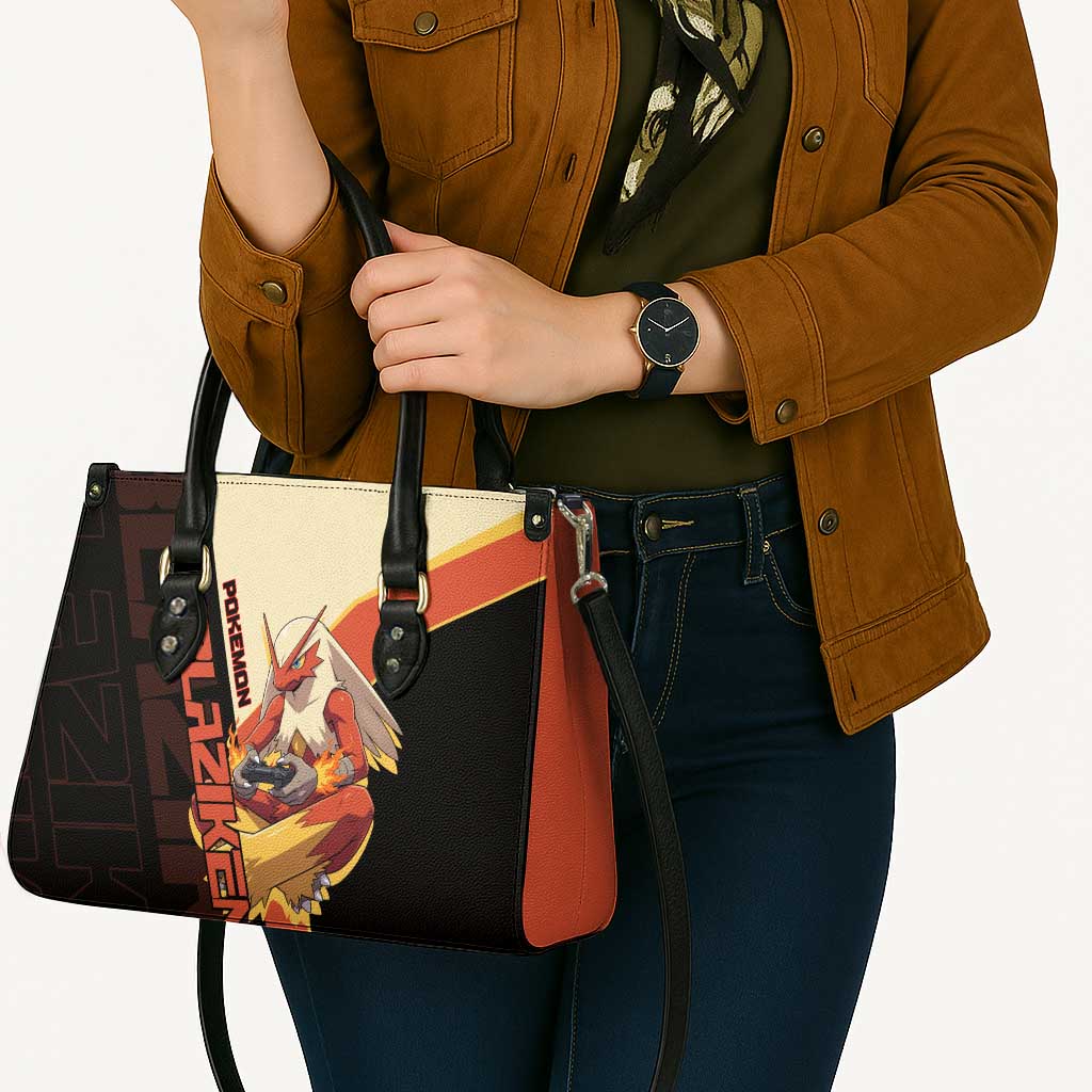 Blaziken Poké Leather Bag Retro Anime Vector Style