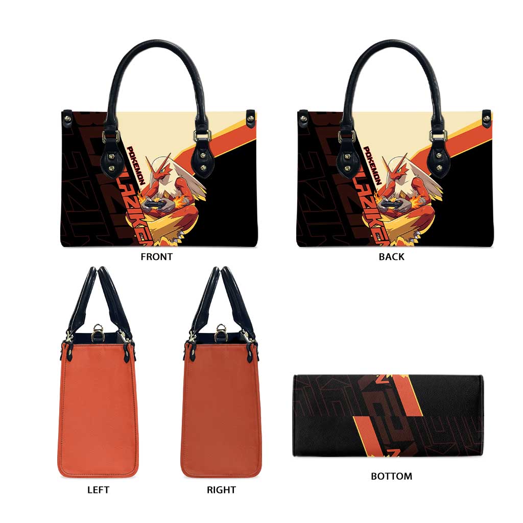 Blaziken Poké Leather Bag Retro Anime Vector Style