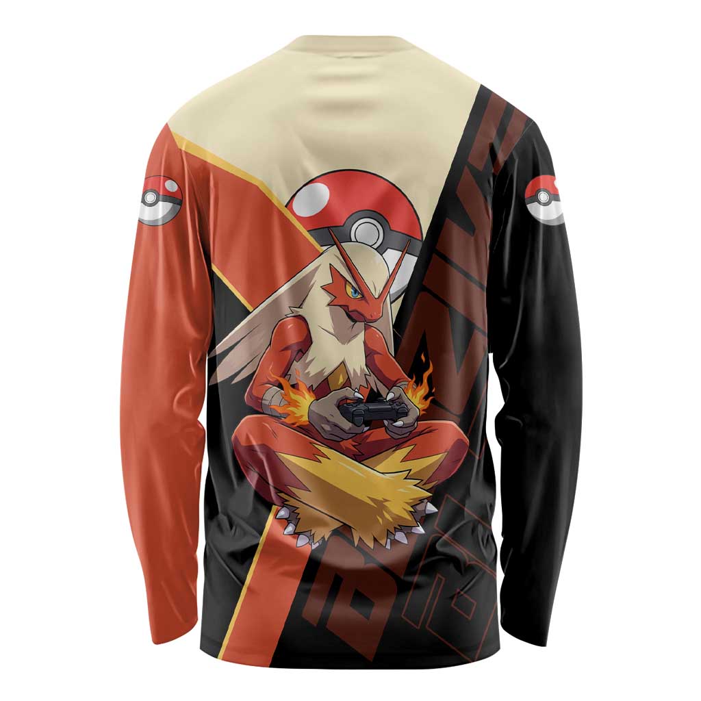 Blaziken Poké Long Sleeve Shirt Retro Anime Vector Style