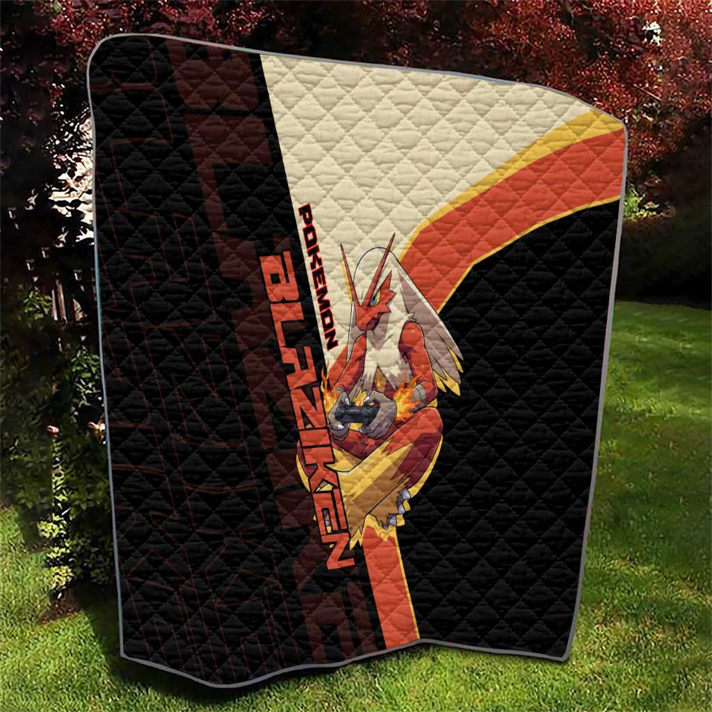 Blaziken Poké Quilt Retro Anime Vector Style