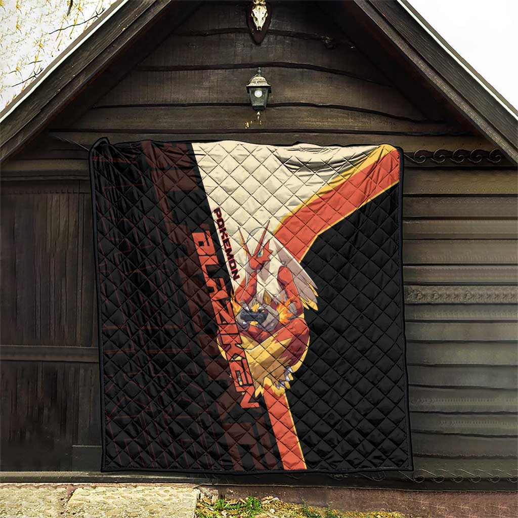 Blaziken Poké Quilt Retro Anime Vector Style