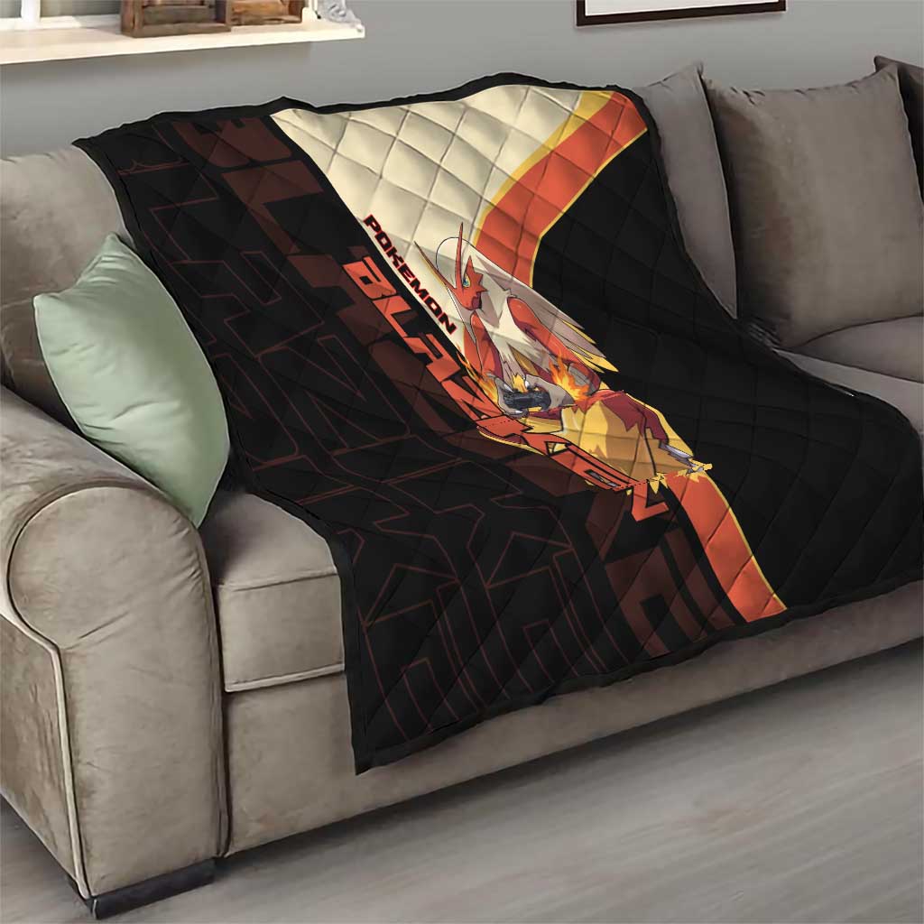 Blaziken Poké Quilt Retro Anime Vector Style