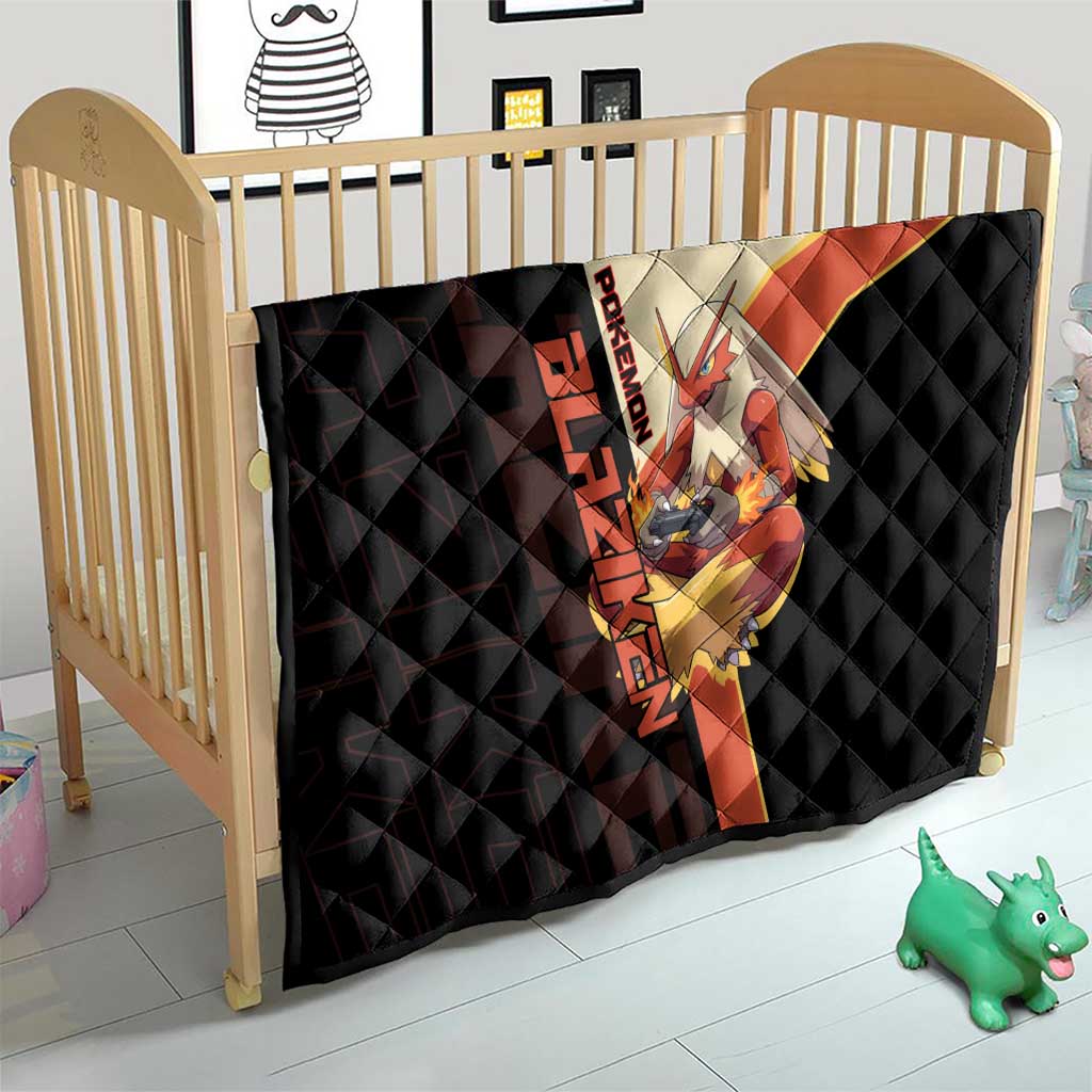 Blaziken Poké Quilt Retro Anime Vector Style