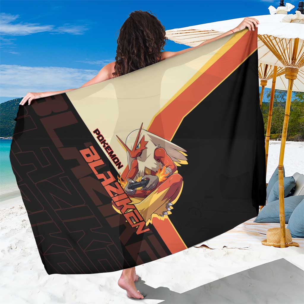 Blaziken Poké Sarong Retro Anime Vector Style