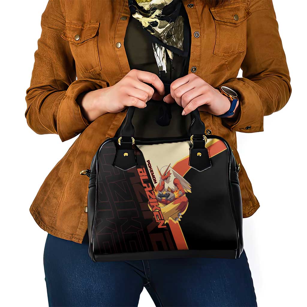 Blaziken Poké Shoulder Handbag Retro Anime Vector Style