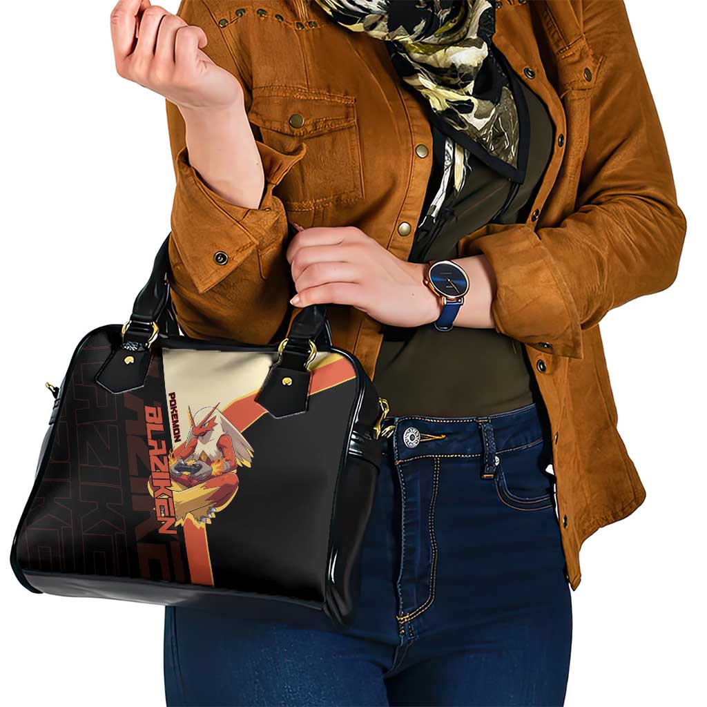 Blaziken Poké Shoulder Handbag Retro Anime Vector Style