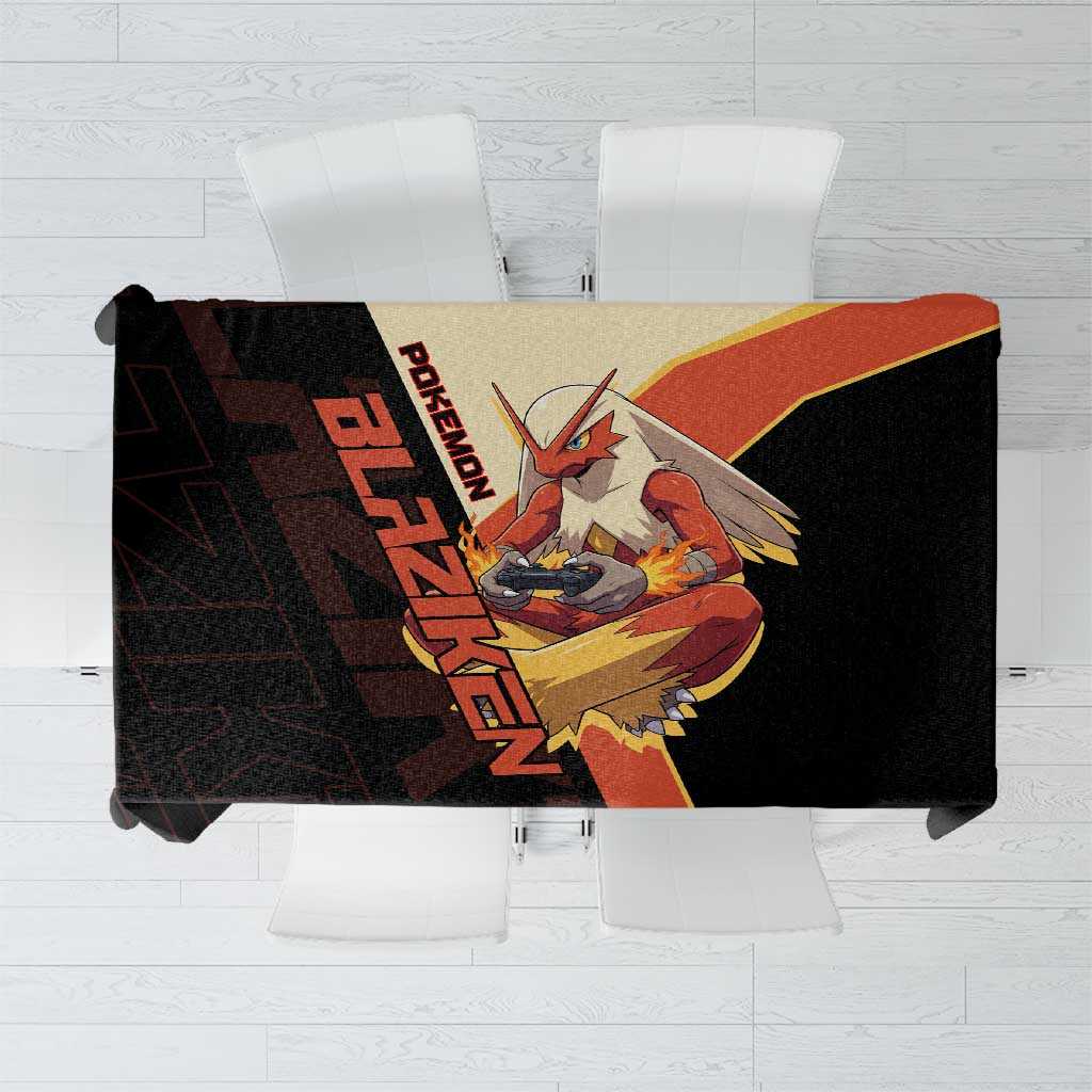 Blaziken Poké Tablecloth Retro Anime Vector Style
