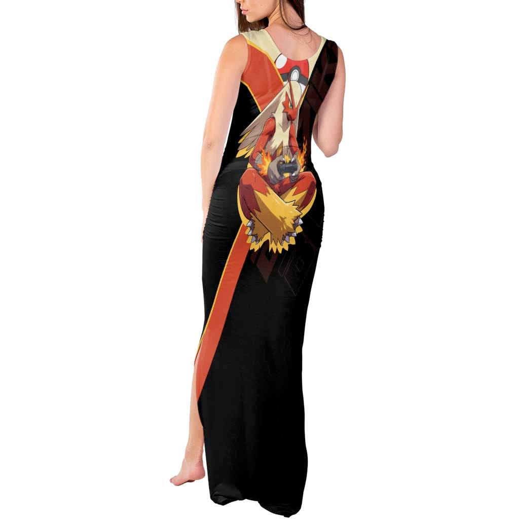 Blaziken Poké Tank Maxi Dress Retro Anime Vector Style