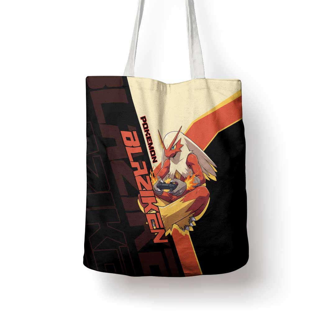 Blaziken Poké Tote Bag Retro Anime Vector Style
