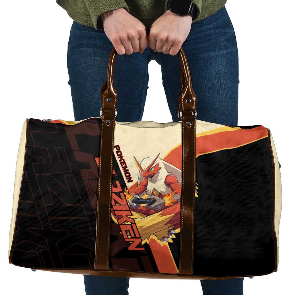 Blaziken Poké Travel Bag Retro Anime Vector Style