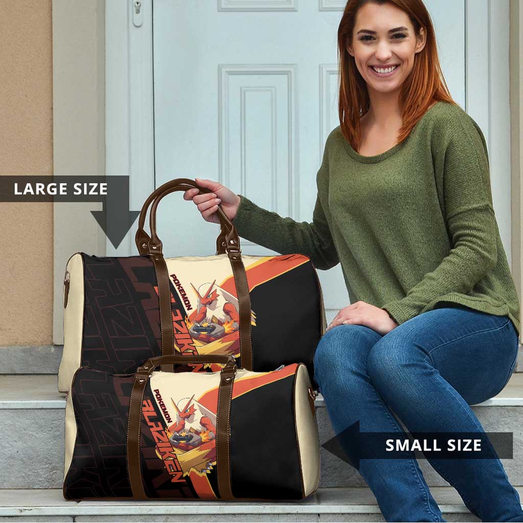 Blaziken Poké Travel Bag Retro Anime Vector Style