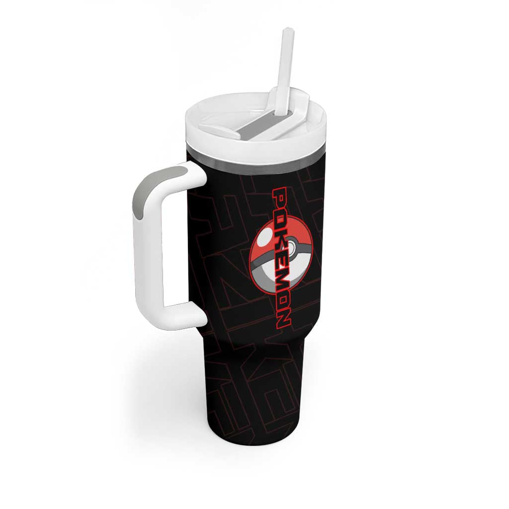 Blaziken Poké Tumbler With Handle Retro Anime Vector Style