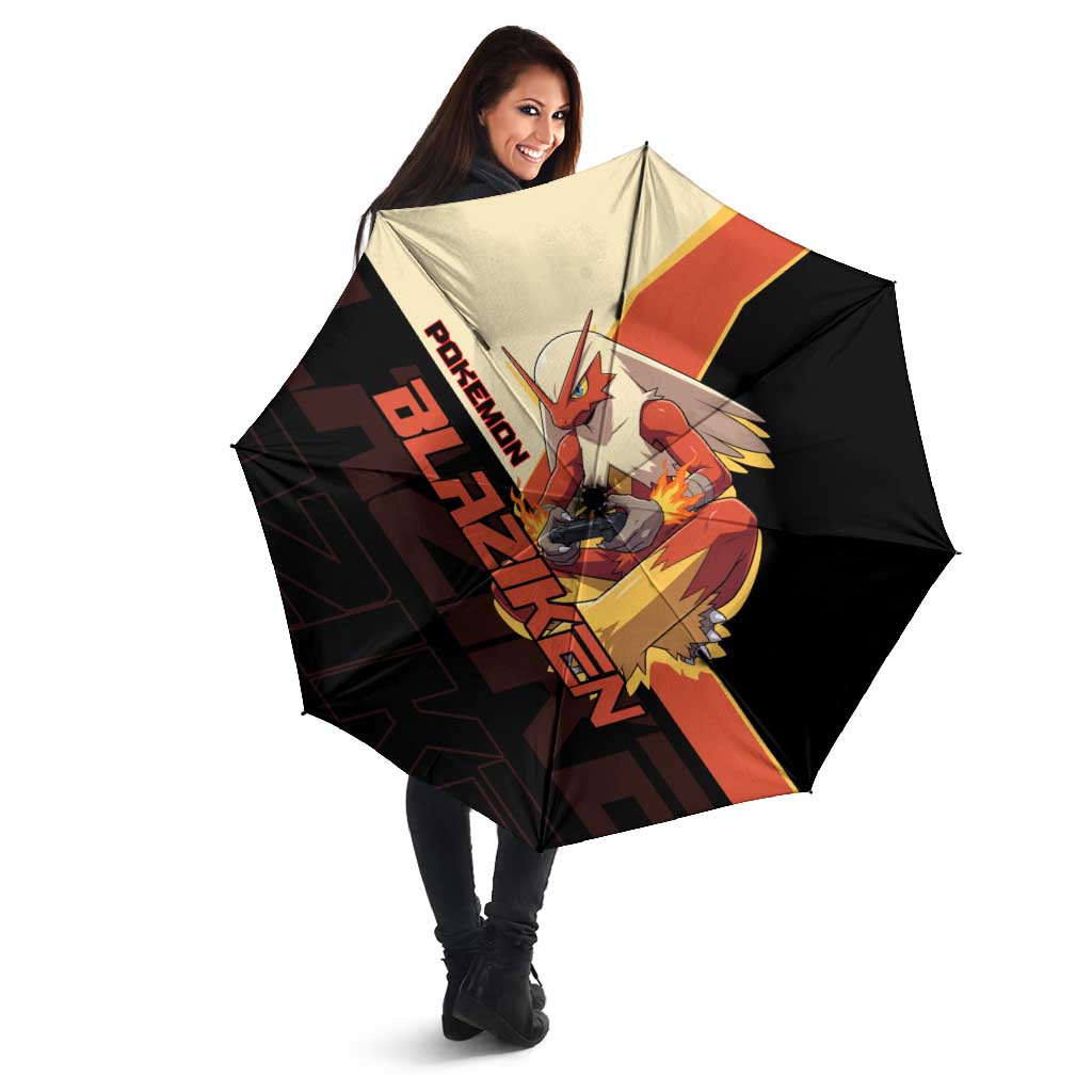 Blaziken Poké Umbrella Retro Anime Vector Style