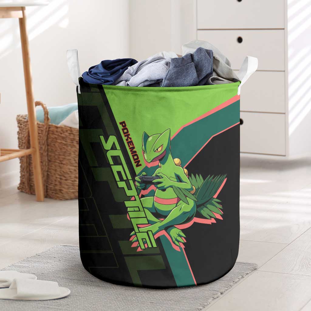 Sceptile Poké Laundry Basket Neon Retro Anime Style