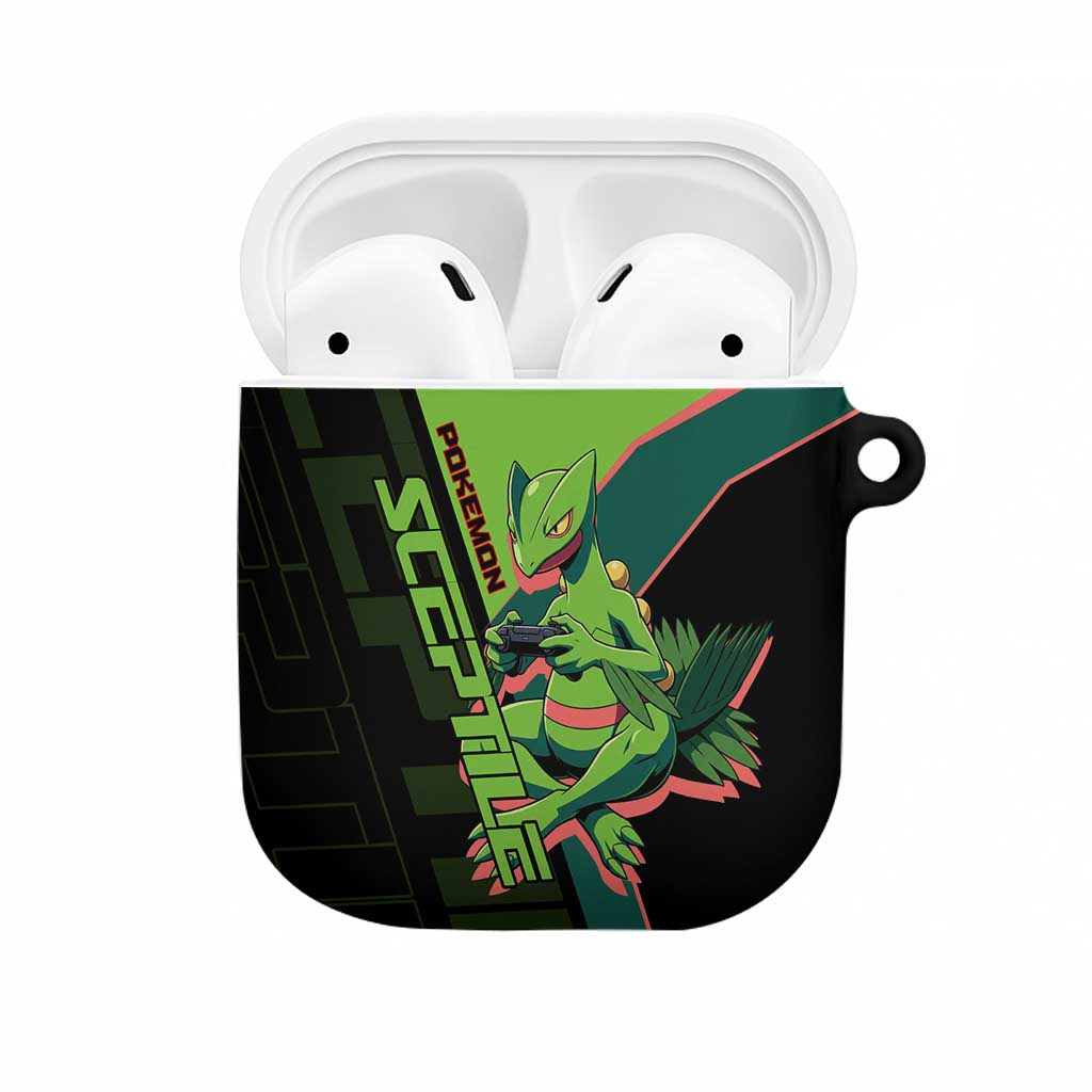 Sceptile Poké AirPods Case Neon Retro Anime Style