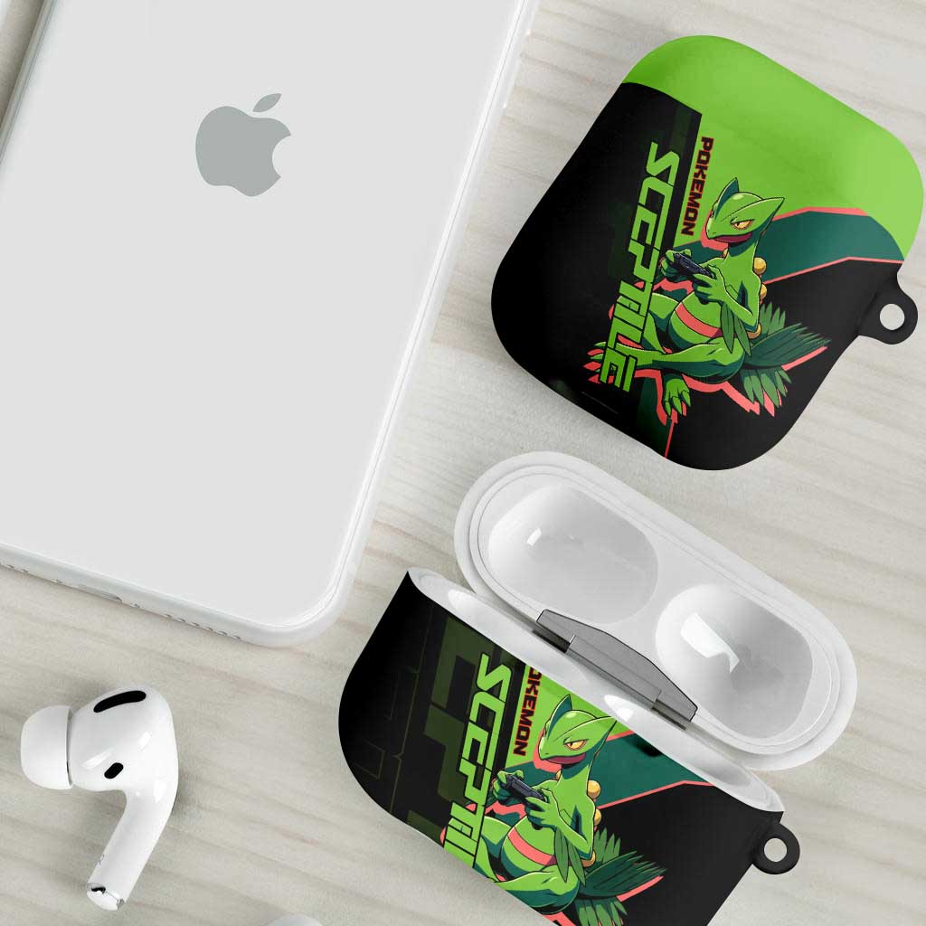 Sceptile Poké AirPods Case Neon Retro Anime Style