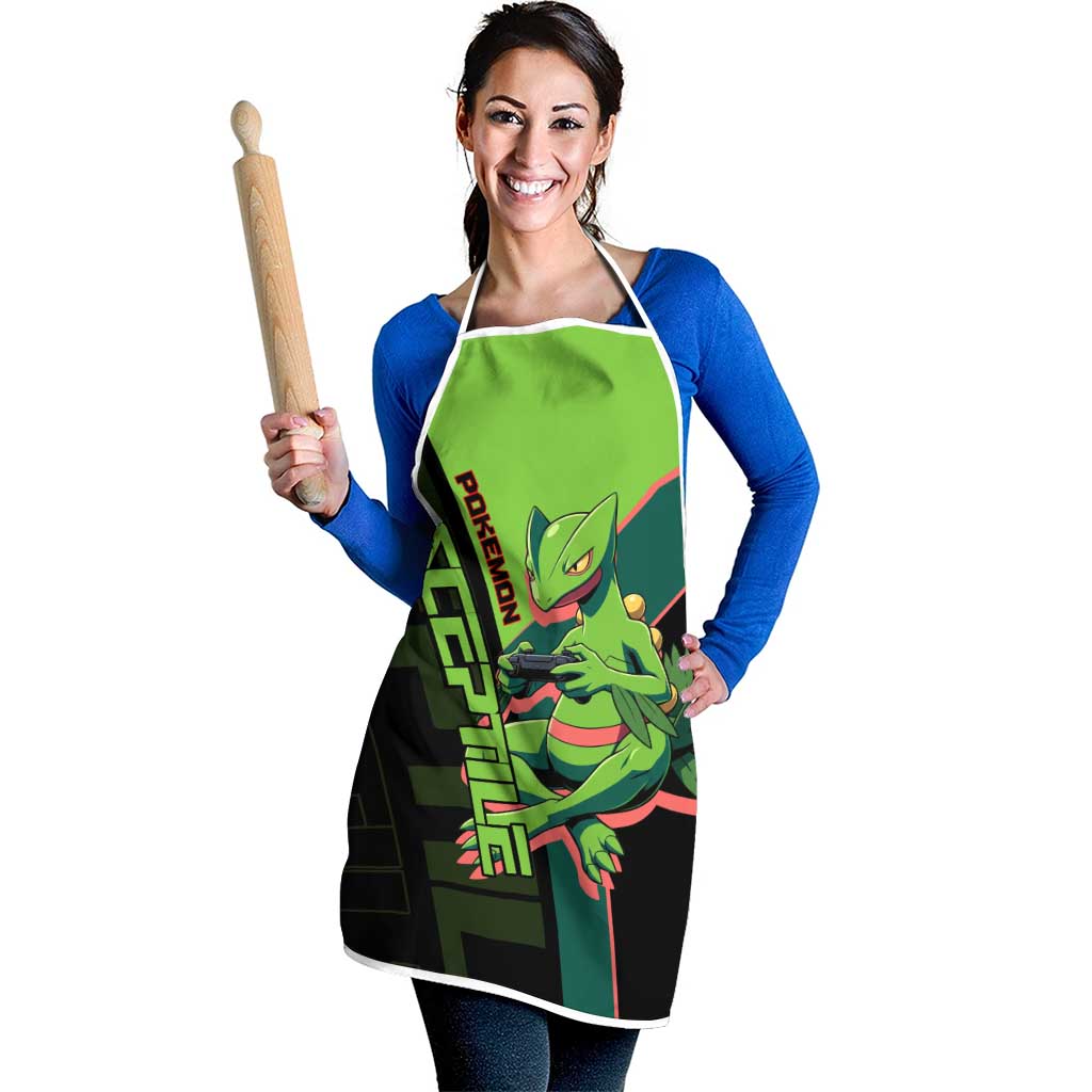 Sceptile Poké Apron Neon Retro Anime Style