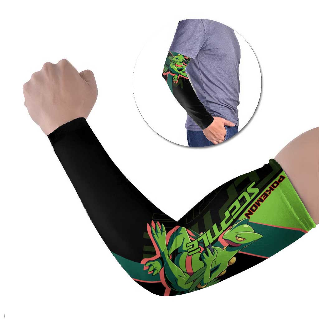 Sceptile Poké Arm Sleeves Neon Retro Anime Style