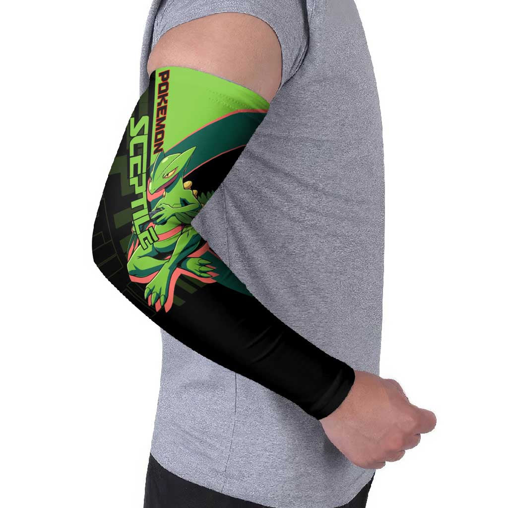 Sceptile Poké Arm Sleeves Neon Retro Anime Style