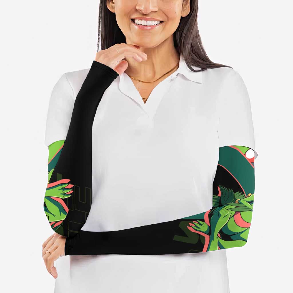 Sceptile Poké Arm Sleeves Neon Retro Anime Style