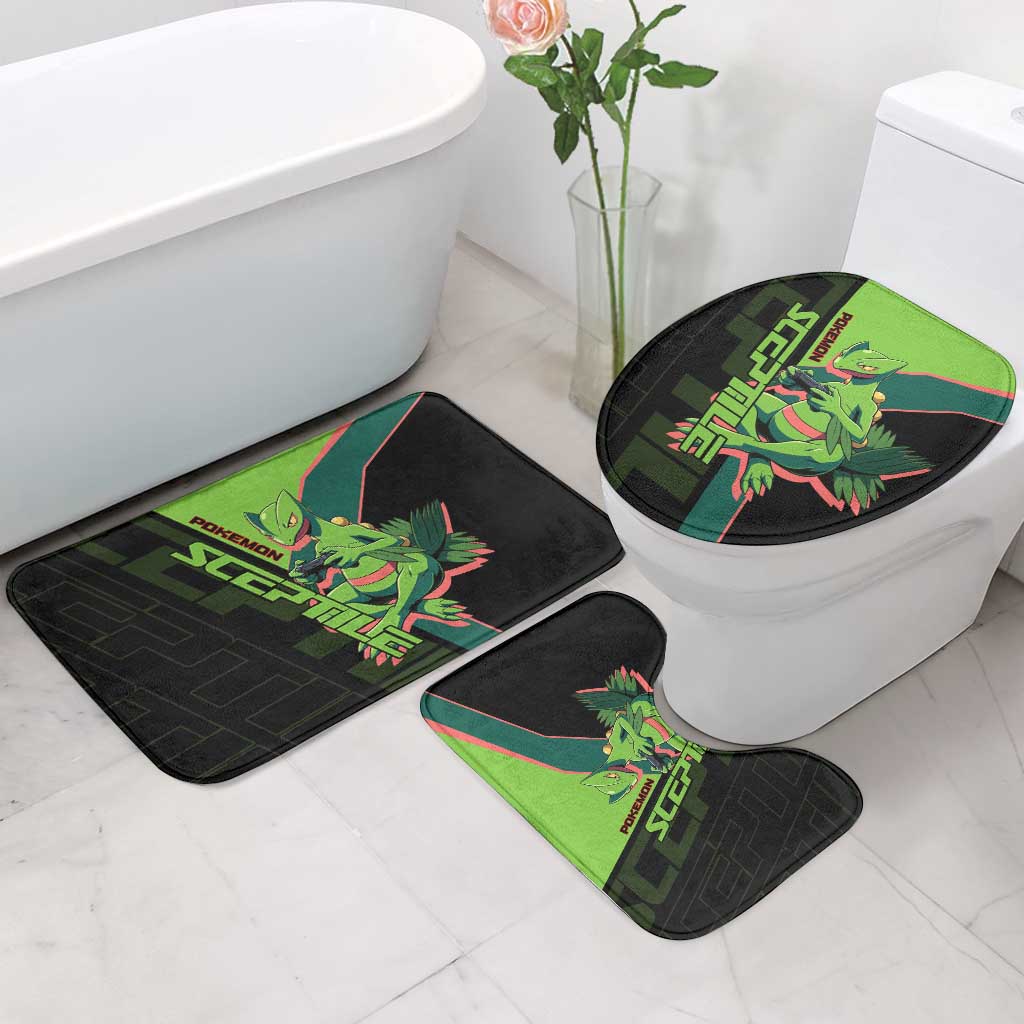 Sceptile Poké Bathroom Set Neon Retro Anime Style