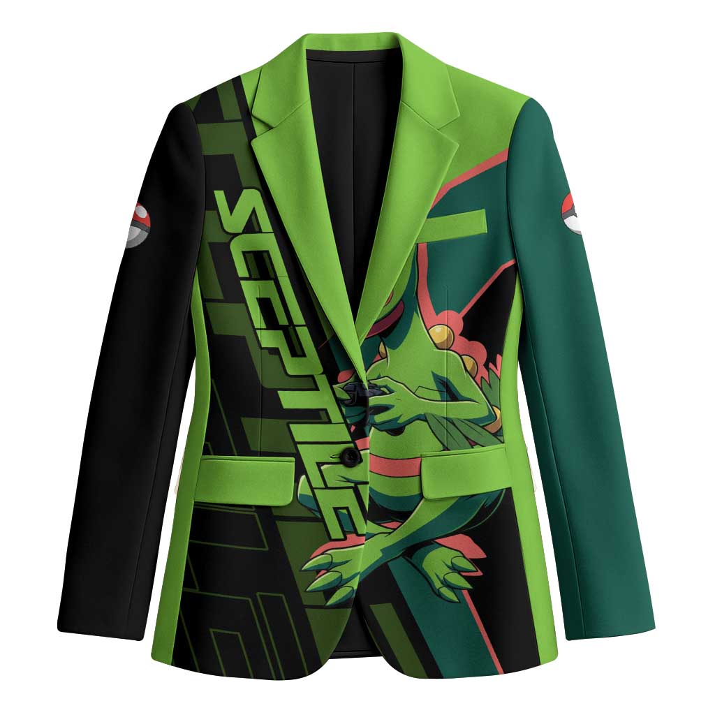 Sceptile Poké Blazer Neon Retro Anime Style