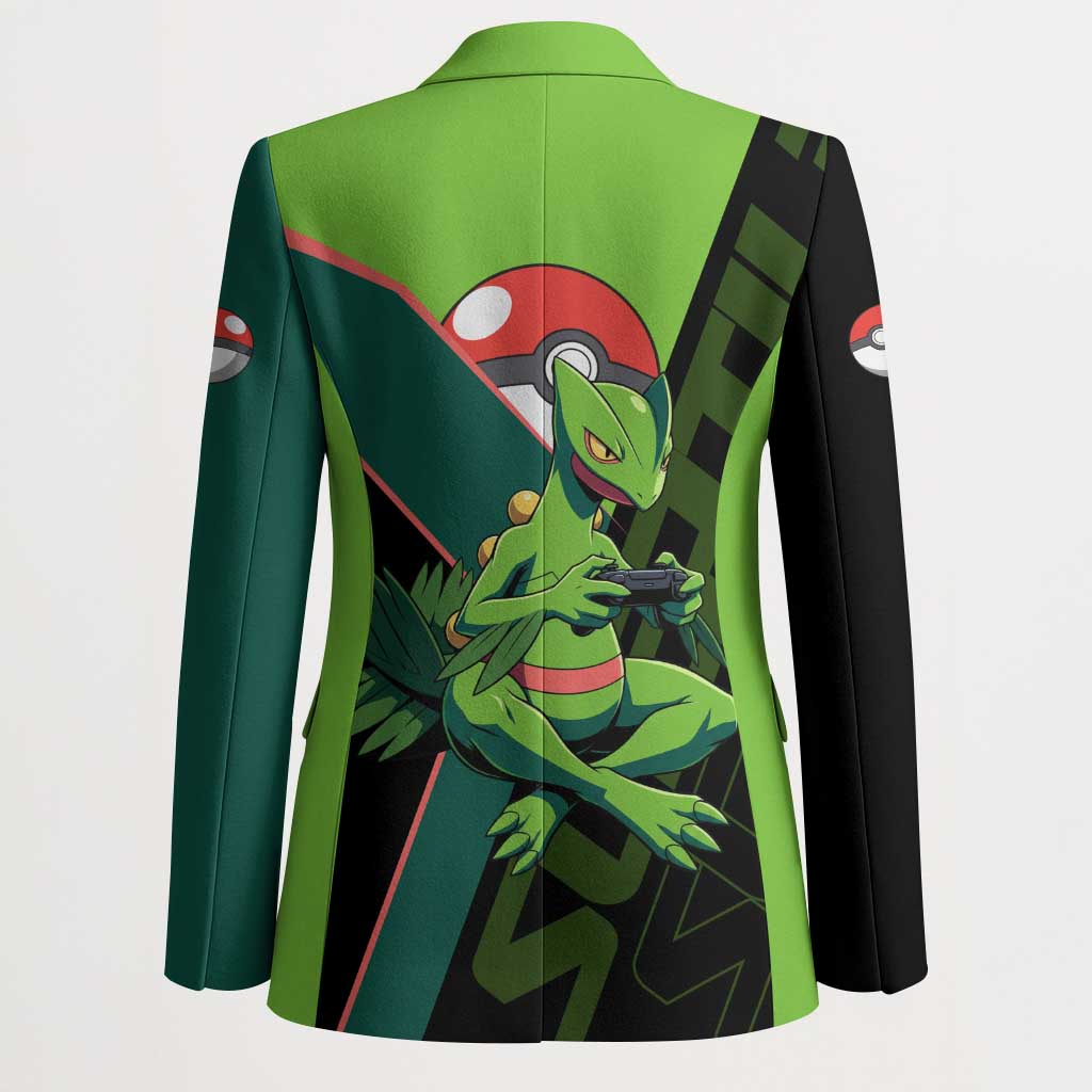Sceptile Poké Blazer Neon Retro Anime Style