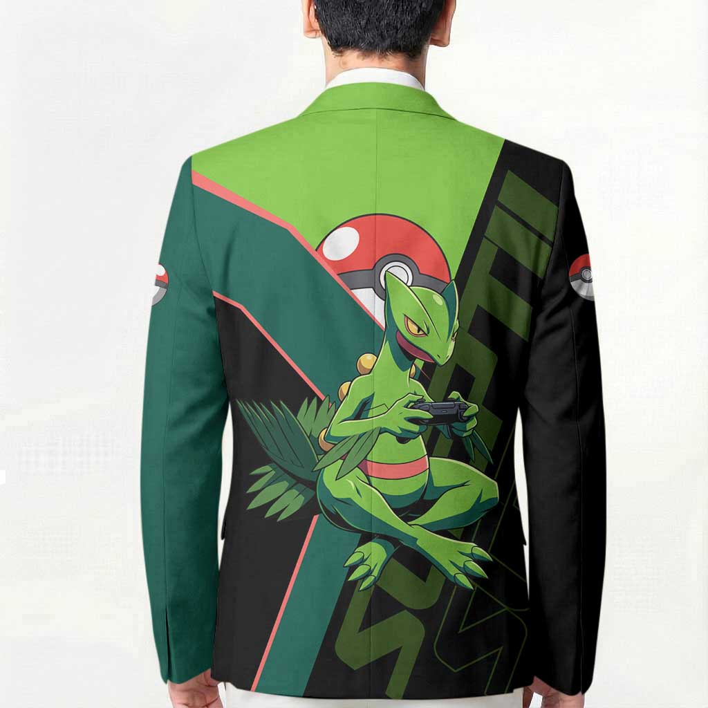 Sceptile Poké Blazer Neon Retro Anime Style