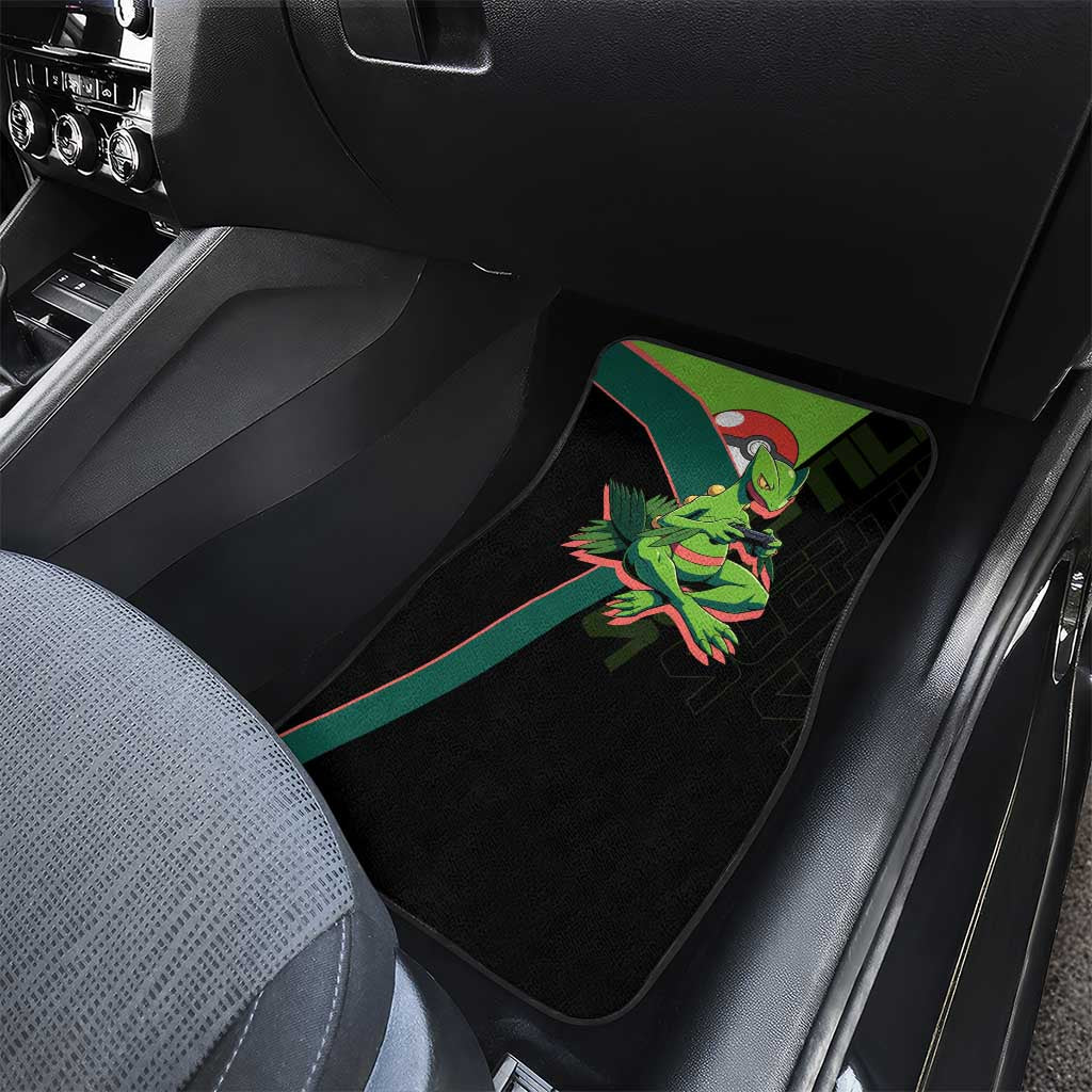 Sceptile Poké Car Mats Neon Retro Anime Style